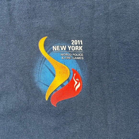 2011 New York Police Navy Blue Short Sleeve Tee Size XL - Picture 3 of 5
